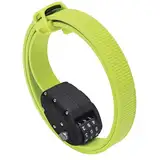 OTTOLOCK Stahl & Kevlar Zahlen-Fahrradschloss | Verschiedene Längen Leicht, Kompakt, Sicher, Beständig | Ideal für Radfahrer und Sportequipment Flash Green 76cm