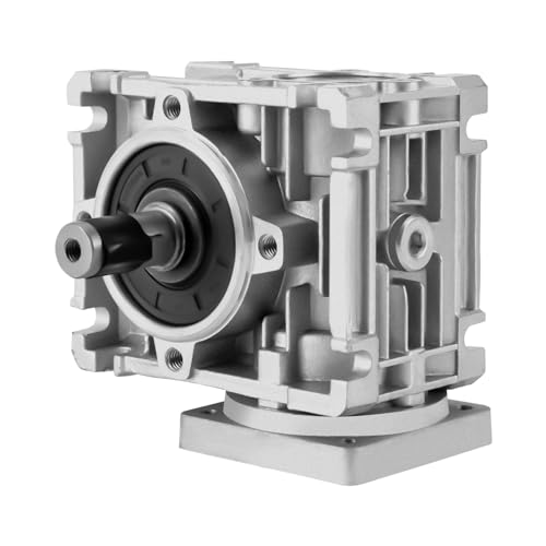 Schneckengetriebe Untersetzungsgetriebe Übersetzung 10:1 Vierkantflansch Getriebe RV030 für Nema23 Schrittmotor/Servomotor