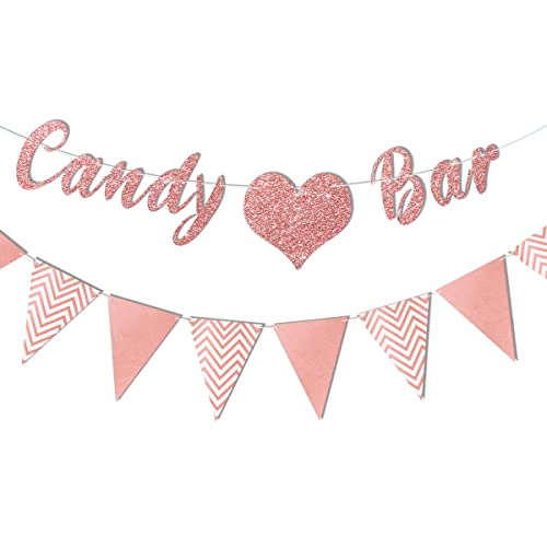 Candy Bar Girlande, Candy Bar, Candy Bar Deko, Glitter Candybar, Candybar Wimpelkette, Candy Bar Banner, Candy Bar Schild