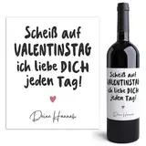 Valentinstagsgeschenk für ihn Weinetiketten personalisiert ich liebe dich Geschenk für Männer Frauen Valentinstag Wein Geschenk Etiketten 2 Stück | 10x12 cm