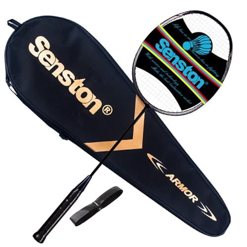 Senston N80 Ultraleicht Graphit Badmintonschläger Carbon-Fiber Badminton schläger mit Schlägertasche