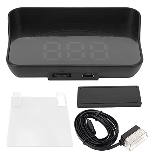 Aramox OBD-Projektor, Universal-Auto-Kopf-Hoch-Display Hoch Auflösendes OBD-Windschutz Scheiben-Projektor Übergeschwindigkeits-Sicherheits Alarm, Head-Up-Projektor