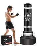 NZQXQJXZ Boxsack Stehend Erwachsene - 180cm schwerer freistehender Boxing Bag - Sandsäcke aufblasbarer Kick Boxsack für Training MMA Muay Thai