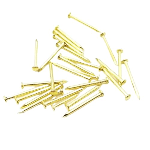 200 Stück Goldener Durchmesser 1,2 Mm 1,5 Mm 1,8 Mm Eisen Kleiner Rundkopf Nagel Tack Kompatibel Mit Schmuck Truhe Box Fall Scharnier Möbel Trommel(1.8x23mm)