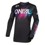 O'Neal Mädchen Element V.24 Trikot Dirt Bike Jersey, Schwarz/Multi, Medium