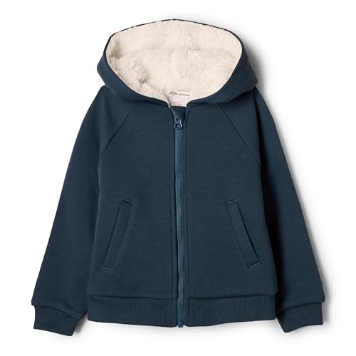 Amazon Essentials x Sofia Grainge Unisex Baby Kapuzenpullover mit Reißverschluss, Dunkles Marineblau, 6-9 Monate