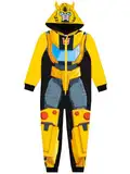 Transformers Bumblebee Jumpsuit Kinder | Jumpsuit Jungen Kuschelig | Schlafoveralls Für Jungen | Gelb 128