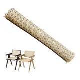 TAOZHUGONG Wiener Geflecht, 100x35cm Schimmelfest Breite Rattan Gurtband, PE Wasserdicht Stuhlgeflecht Rattanstuhl Reparatur Wabengeflecht Stuhl Wiener Geflecht für DIY-Projekte (Grundfarbe)