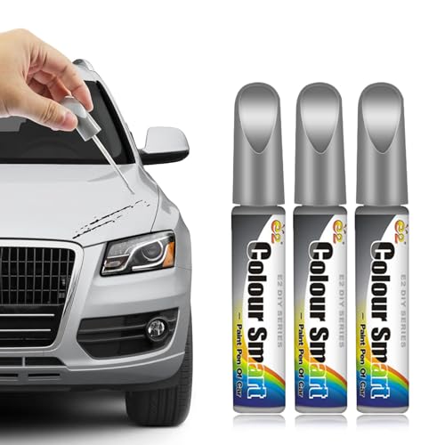 Meifiyu Lackstift Auto,3 Stöcke Lackstift Grau,Lackstifte für Auto Kratzer,Kratzer Entferner Auto,Kratzerentfernung Reparatur Kfz Ausbesserung,Auto Kratzer Reparatur Stift,Lackstift Anthrazit