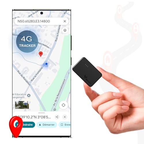 4G Mini Tracker für Auto, Motorrad, Kinder, Senioren, LKW's - Diebstahlschutz GPS Ortungsgerät mit Echtzeit-Tracking, Inklusive SIM(ABO erforderlich) - bis zu 30 Tage im Standby