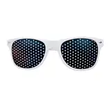 Rasterbrille Antspannung,Weiß Lochbrille Augentrainer,Pinhole Glasses,Rasterbrille Augentraining,Lochbrille für Augentraining Original,lochbrille für Augentraining,Augentraining Brille Korrekturbrille