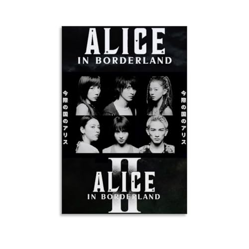 ZYWPRINT Alice im Grenzposter, trendiger ästhetischer Wandkunstdruck für Schlafzimmerdekoration 60 x 90 cm (24 x 36 Zoll) ungerahmter Stil-2
