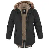 bw-online-shop Winterparka Fishtail mit Futter schwarz - L