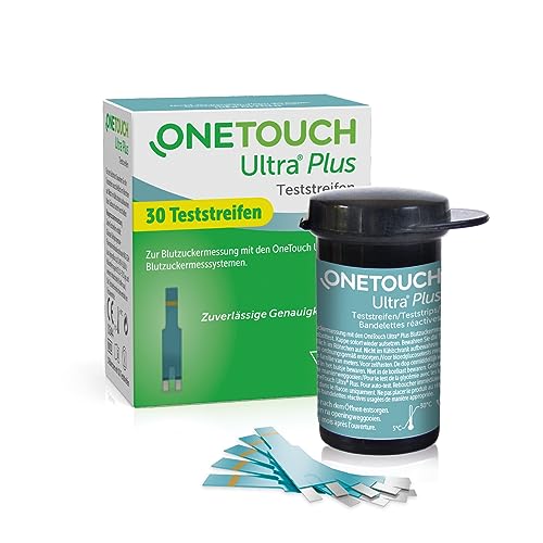 OneTouch Ultra® Plus Blutzuckerteststreifen I 30 Stück I 1 Packung I zur Blutzucker-Messung bei Diabetes (Zucker-Krankheit)