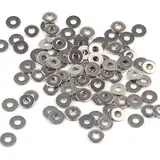 100 Stück Unterlegscheiben M3, Beilagscheiben Edelstahl M3 x 9mm, DIN 9021 A2 V2A Flach Unterlegscheiben Karosseriescheiben, Rostfreie Flat Washers für Muttern, Schrauben, Gewindestange