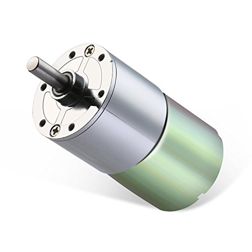 Greartisan DC 12V 550RPM Getriebemotor Hohe Drehmoment Elektrische Mikrodrehzahl Reduktion Getriebemotor Centric Output Welle 37mm Durchmesser Getriebe