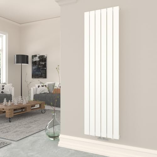 T&K Heizkörper Flach 1800x462mm Weiß Einlagig Design Heizkörper, Vertikal Moderne Paneelheizkörper Badheizkörper Für Mittelanschluss Heizung