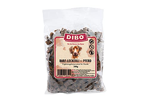 DIBO Barf-Leckerli mit Pferd - der perfekte Trainingssnack im 200 g Beutel