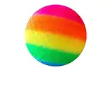 ARVOV PVC Bouncy Kickball, Regenbogen Ball, Kinder Spielball, Wasserball Fußball, Strandball für Indoor Outdoor 8,5-Zoll (Regenbogen)