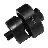 Blechlocher Lochstanzer Schraublochstanzer 50 mm Blechstanzer Lochschneider mit Sechskantadapter für Küchenarmaturen, Spüle, Stahlplatte, Edelstahl, Metall