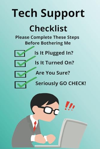 Tech Support: 6x9 98-page lined journal, notebook, diary, gift, stocking stuffer