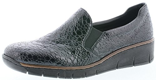 Rieker Damen 53766 Slipper, Grau (granit/45), 38