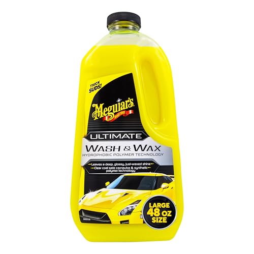 Meguiar's G17748EU Ultimate Wash & Wax Autoshampoo -Autopflege& Autoreinigung - Autowäsche mit Duft - Autowachs - Shampoo und Wachs in einem - 1420ml