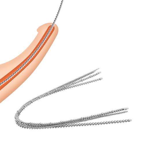 GeRRiT 60cm Extra langer Edelstahl Penisplug Harnröhren Dilatator Prostata Massager Harnröhrensonden Metall Katheter Urethral Dilator Prinzenzepter Masturbation Sexspielzeug für Männer(4 * 6mm)