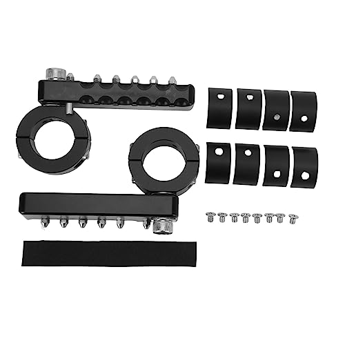 Motorrad-Autobahnrasten, verstellbare Fußraste, Motorschutz-Autobahnrasten, Motorschutz-Sturzbügelhalterung, CNC-Aluminium-Edelstahl, für 22 25 28 mm Motorschutzbügel