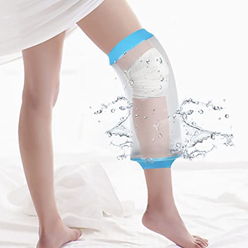 SUPERNIGHT Wasserdichte Gipsabdeckung für Dusche, PICC Line Abdeckungen für Knie, wasserdichter wiederverwendbarer Gipsschutz für Beinchirurgien, Wundbandage