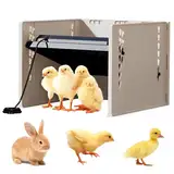 Rppiup Wärmeplatte Küken, Kükenwärmer Wärmelampe, 25 Watt Küken Brooder Heizplatte für Kükenaufzucht, Einstellbare Höhe Kükenwärmeplatte, Konstante Temperatur und Energieeinsparung für wie Hähnchen