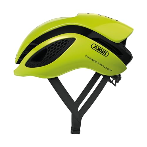 ABUS Rennradhelm GameChanger - Aerodynamischer Fahrradhelm mit optimalen Ventilationseigenschaften für Damen und Herren - Gelb, Größe L