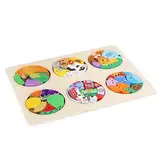 Holzrätsel für Kinder, Holzrätsel für Kinder | Transportblock -Rätsel | Farbenfrohe Vorschulerziehung Brain Teaser Boards, pädagogische Mindspiele für Mädchen