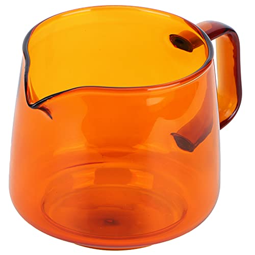 ZPSHYD Borosilikatglasbecher, 550 ml, Borosilikatglas, Kaffeebecher für Teewasser, Bernstein