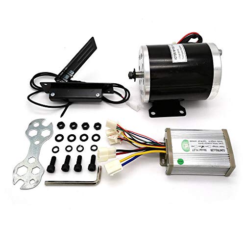 Bürstenmotor Brush Motor 36V DC 800W Steuergerät Pedal mit Regler + Pedal, Für Gokart Elektrofahrrad