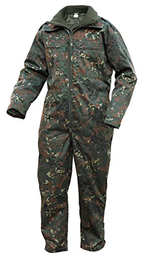 Brandit Panzerkombi Einteiler Winter-Overall - incl. herausnehmbarem Thermo-Unterziehkombi, Gr.XL, fleckarn