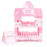 Cupcake-Ständer für Süßigkeiten-Kuchen, Lollipop-Aufsteller für Geburtstag, Grillen, Picknick, Hochzeiten, Nachmittagstee, Themenpartys, Dekorationen für Süßigkeitenladen, Haus
