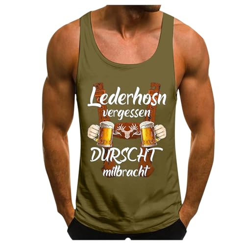 WKAYsIV Unterhemd Rundhals Kunstwerk und Biermotiv, Unisex, leichtes Sommeroberteil Tops Figurumspielend (AG, XXXL)