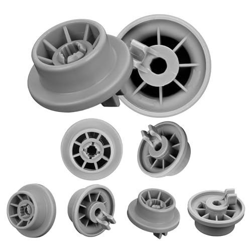 8Er Set Korbrollen Geschirrspüler Spülmaschine Rollen Unterkorb Korbrollen Spülmaschine Ersatzteile Kompatibel für Viele Gängige Bosch & Siemens Geschirrspüler | Modell 165314