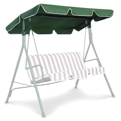 Stibzeup Swing -Baldachinersatz, 75 x 52 x 6 Zoll Oxford Stoff -Baldachinersatzabdeckung, wasserdicht und staubdicht für Garten, Terrasse, Hof, Park
