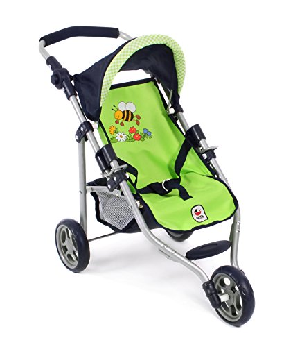 Bayer Chic 2000 612 16 - Jogging-Buggy Lola, Puppenwagen, Bumblebee, grün, 70 x 33 x 62 cm