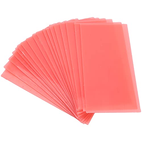 18pcs Dental Base Wax, Modellier Wax Dental Red Dental Wax Zahnarzt Hilfsmaterial Dental Wax Sheet Supply For Clinical Trial Teeth, Zahnwachs jewelry wax dental Grundplattenwachs