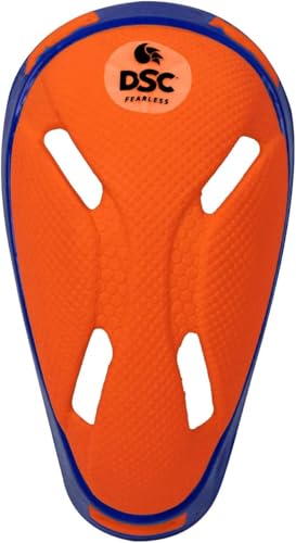 DSC Armor Cricket Abdominal Guard | Color: Blue | Size: Mens | for Mens | Material: Plastic | Ergonomically Shaped Padded Guard | High Impact Resistant Poly Material