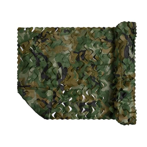 Dhouse Tarnnetz 4m x 6m Camouflage Netz Wald Jagd Camping Sonnenschutz Outdoor Waldlandschaft