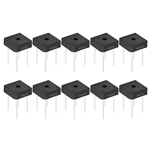Brückengleichrichter Quick Response 10 Stück Gleichrichter KBPC-1010 10A für Haushaltsgeräte Industrielle elektronische Schaltung(Verkaufe 5)