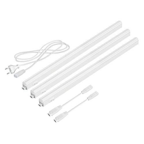 parlat LED Unterbau-Leuchten Rigel, je 57,3cm, je 880lm, weiß, 3er Set