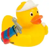 Badeente Rolf Golfer Quietschente