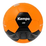 Kempa Leo Handball Trainingsball und Spielball, Handball für Kinder und Erwachsene - strapazierfähig und griffig von Größe 0 bis Größe 3, orange/schwarz