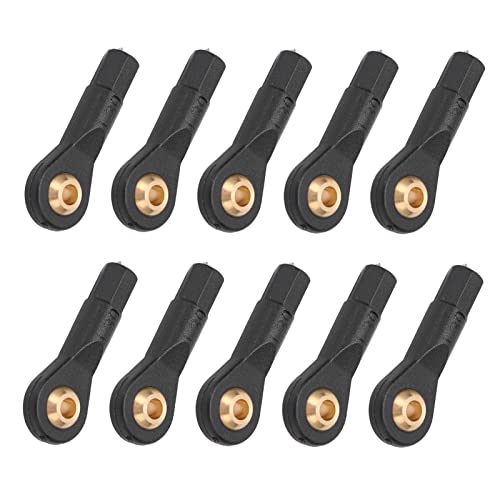 10 Stück M3 RC Spurstangenkopf, Verschleißfester Kunststoff M3 Spurstangenkopf Kugelgelenk Kugelkopf Kompatibel mit für 1 von 10, 1 von 12 RC Auto