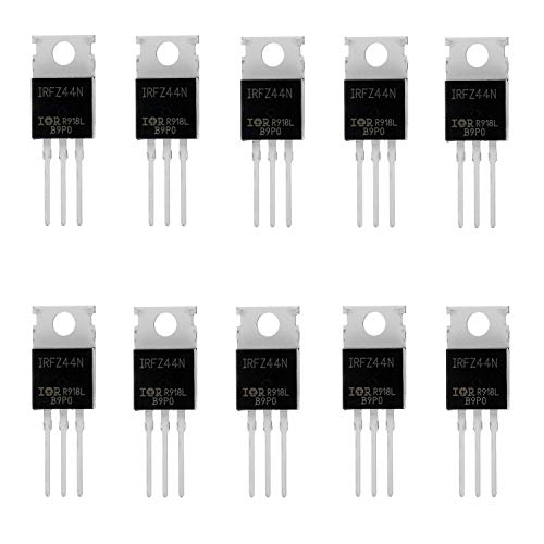 HUAREW 10 Stück IRFZ44N N Kanal Gleichrichter leistung MOSFET Transistor 49A 55V